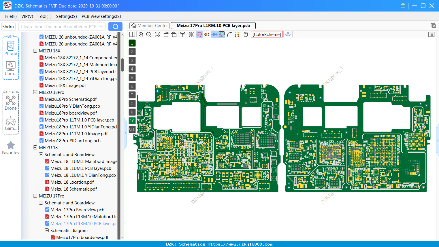 Meizu 17Pro L1RM.10 PCB Layer